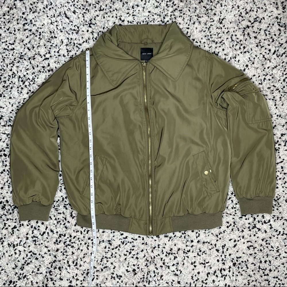 ASOS Olive Bomber Jacket - Picture 2 of 8
